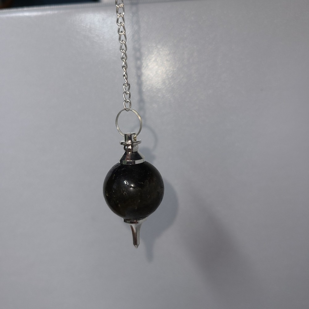 Labradorite Sephoroton Ball Sphere Crystal Dowsing Pendulum Divination Tool