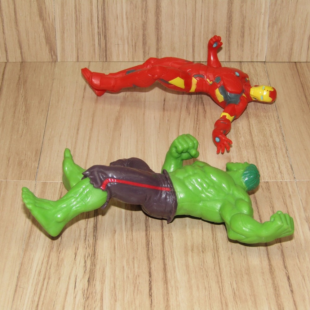 Marvel Avengers Swimways Rubber Dive Iron Man & Hulk Loose Figures