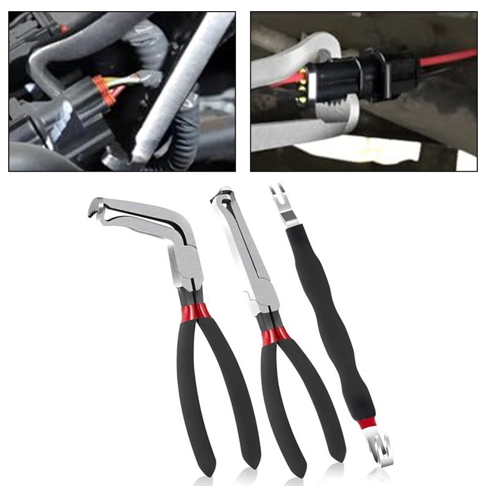 3PC Electrical Disconnect Pliers 60 Degree Electrical Connector Separator Wiring