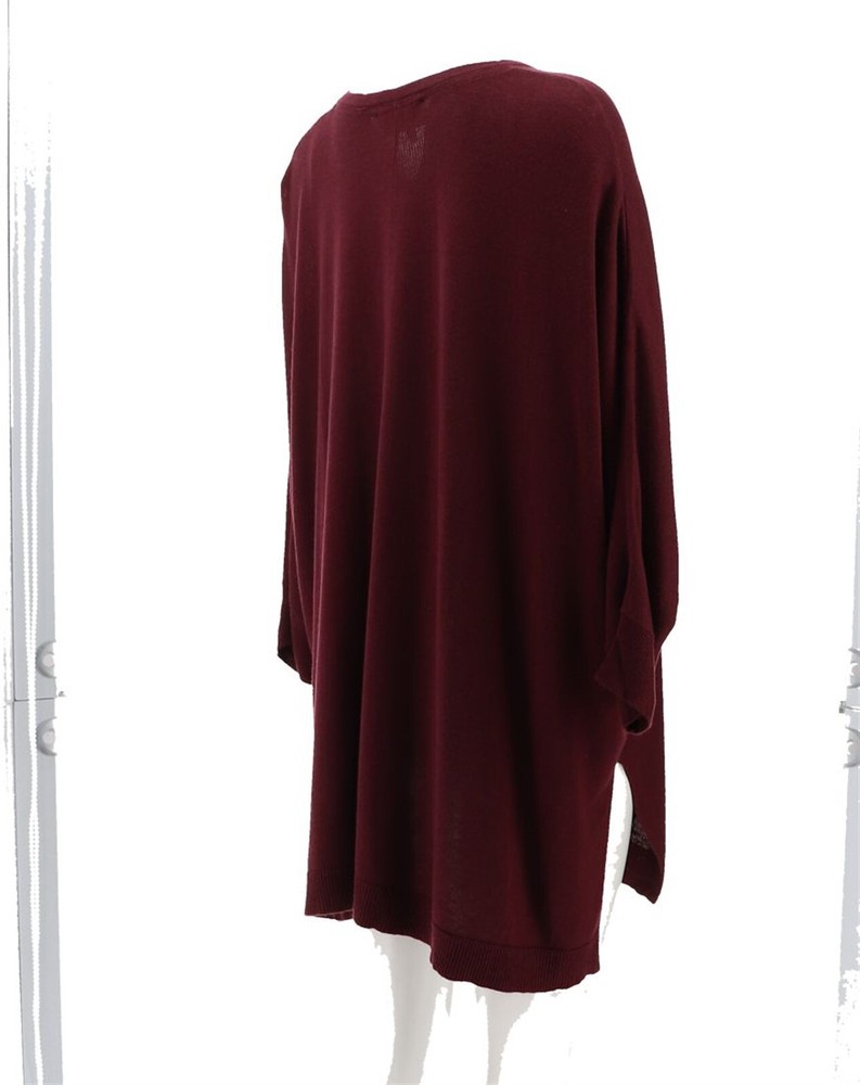 Laurie Felt Easy Pullover Sweater Wine XL-1X NWOT (127)