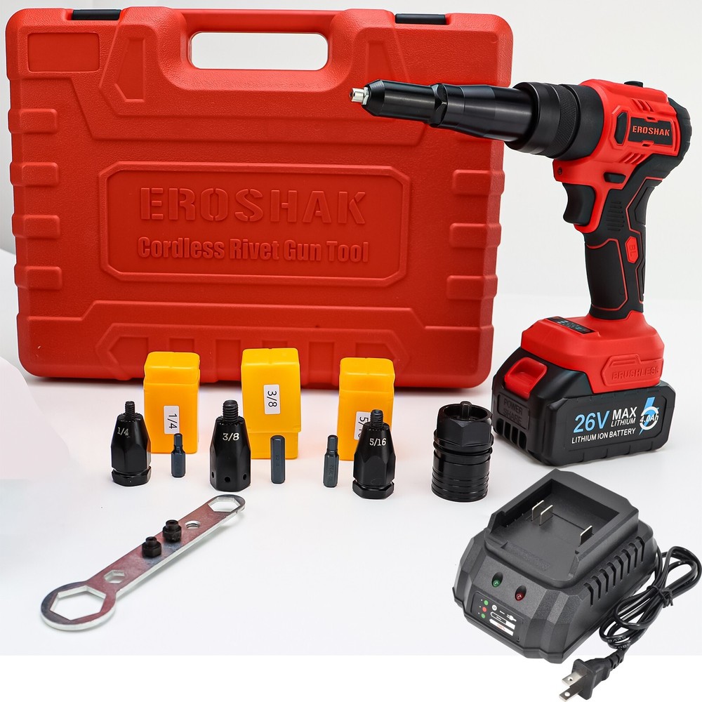 Cordless Pop Rivet Tool Rivet Nut Gun Rivnut Setting Nut Setter Blind Riveter