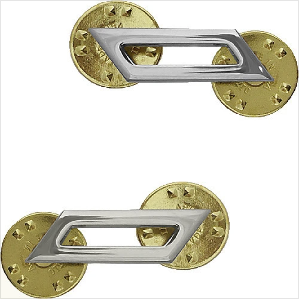 GENUINE U.S. NAVY COLLAR DEVICE: E2 SERVICE UNIFORM