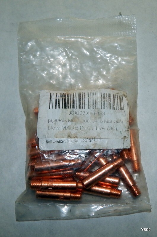 30 PCS Copper MIG Contact Tips 100 Amp