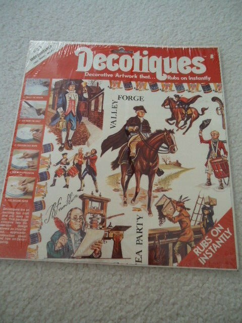 Decotiques Decorative Artwork That Rubs On Instantly Independence 2 Sheets Large