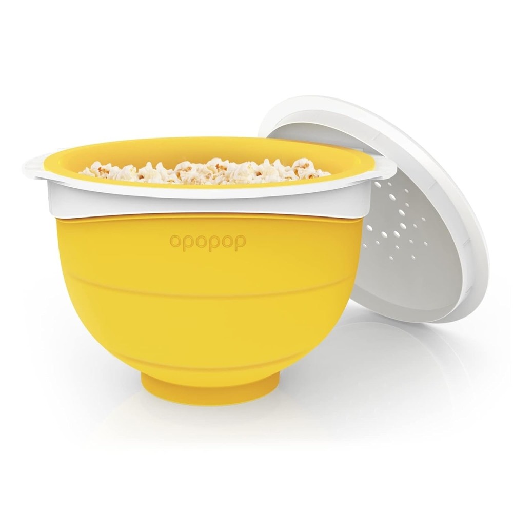 Popcorn Maker — Microwave-Safe Popcorn Maker with Foldable Bowl