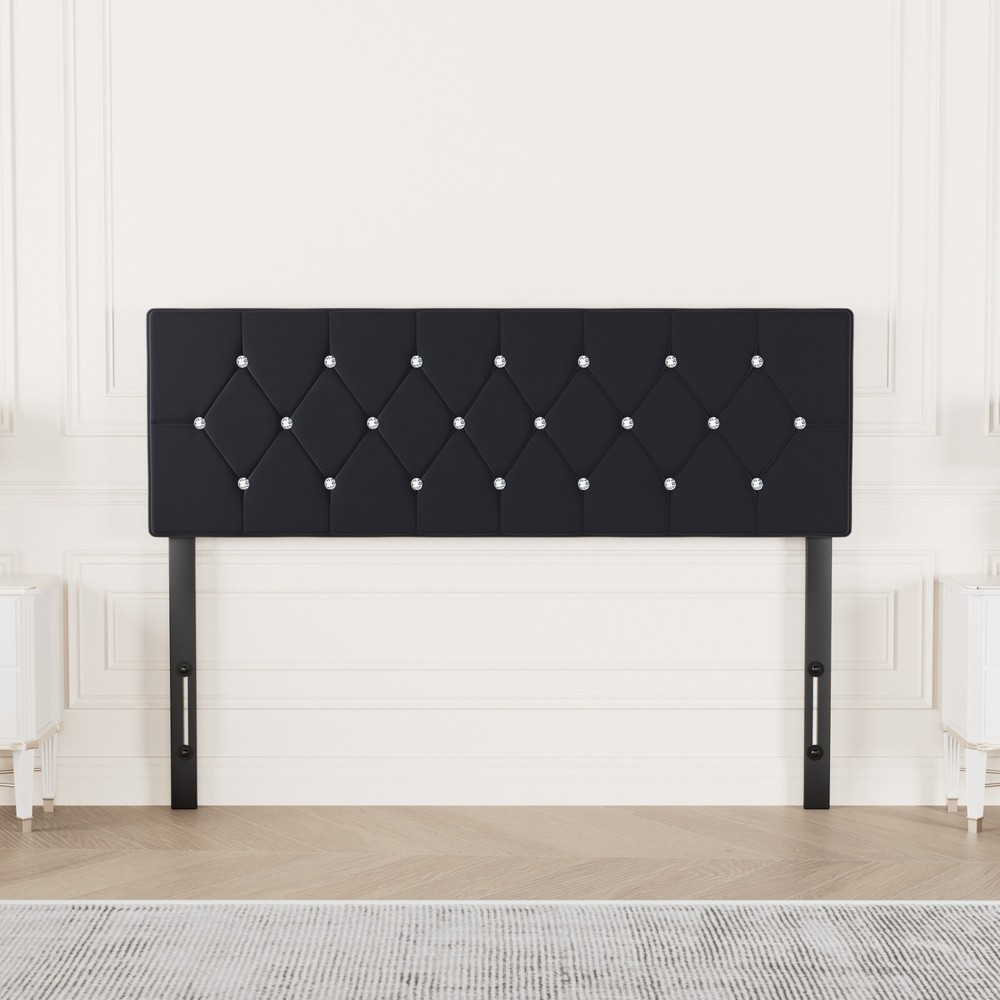 Queen King Size Upholstered Headboard Only Velvet Button Tufted Adjustable Bed