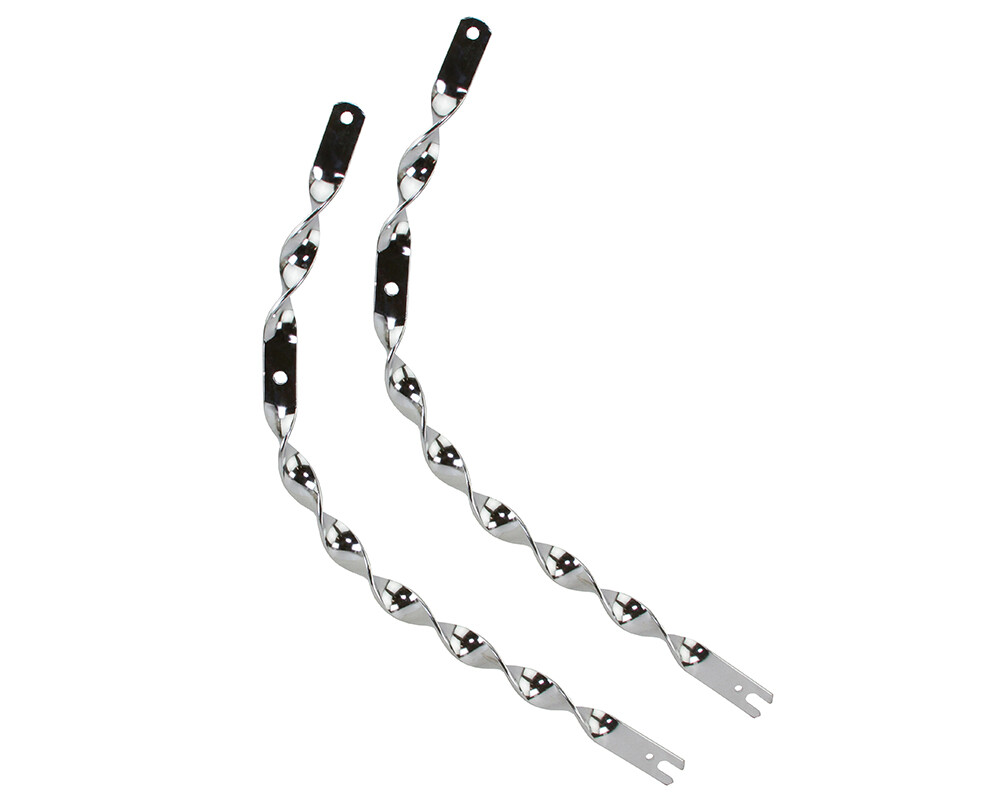 Bike 26 Bent Flat Twisted Spring Fork Legs Chrome.