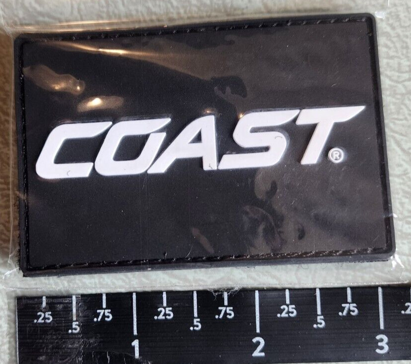 Coast Flashlight Light LED Tactical PVC Morale Patch Hook Loop SHOT Show 2024