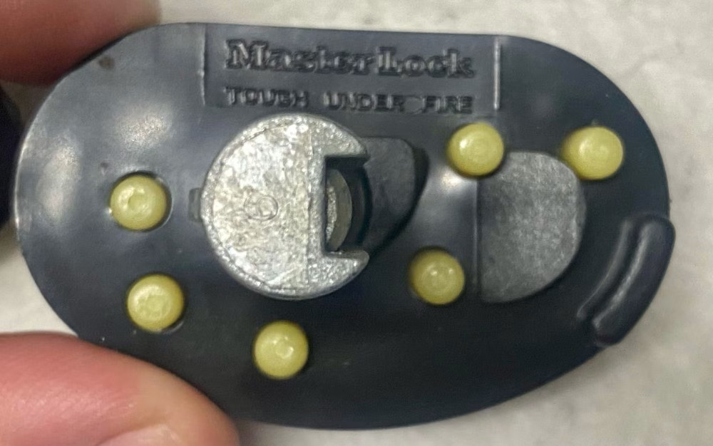 Used Masterlock Trigger Lock Keyed Different