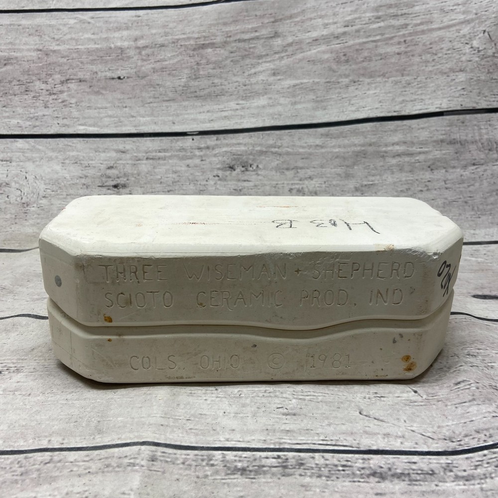 Vintage 1981 Scioto Ceramic Casting Mold Three Wiseman + Shepherd #S-403-B
