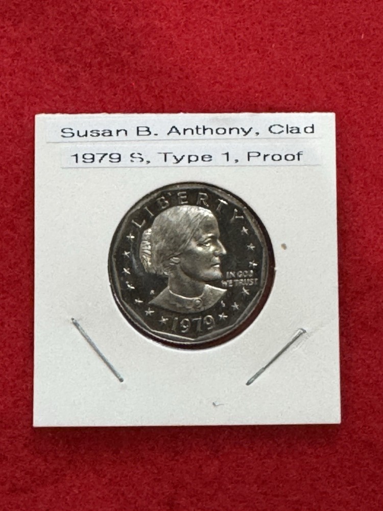 1979  S Susan B. Anthony Dollar, Type 1, Gem Proof, Clad