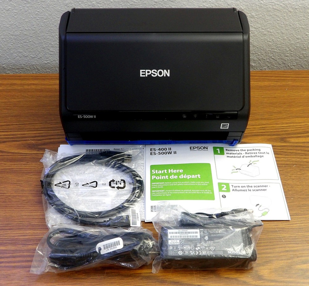 Epson WorkForce ES 500W II Wireless Color Duplex Document Scanner