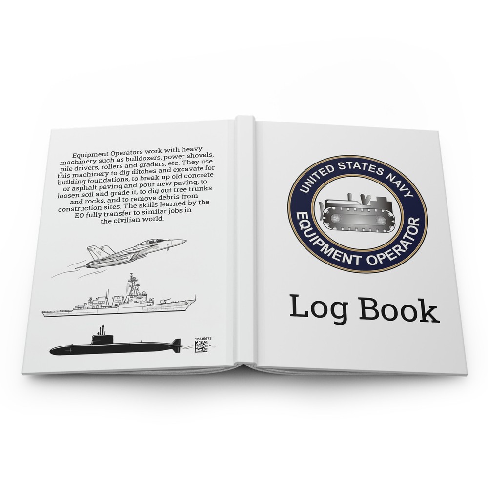 US Navy Equipment Operator Rating Log Book EO Emblem Journal