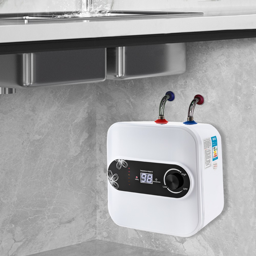 1500W Electric Mini-Tank Water Heater Under Sink Water Heater with US Cord Plug