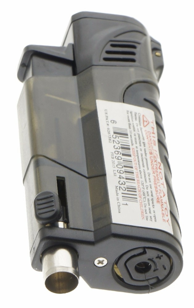 100 PACK Triple Jet Torch Lighter Adjustable Flame W/ Cigar Puncher