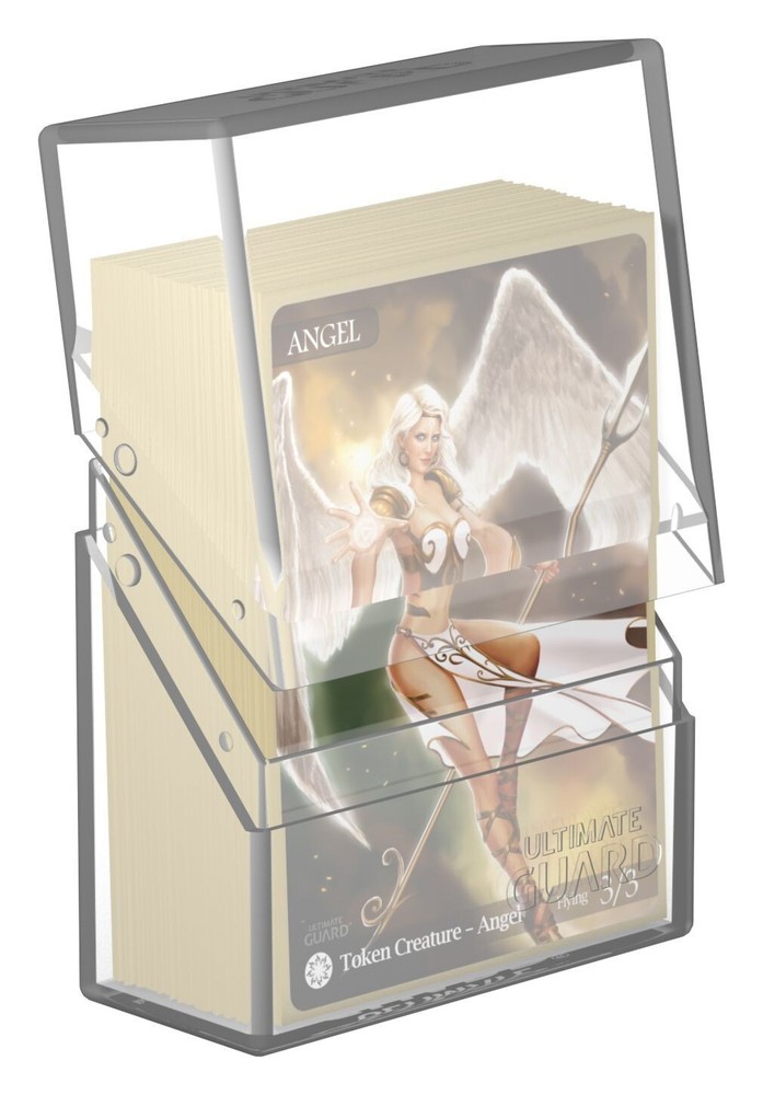 Ultimate Guard Boulder 40+ Clear Deck Case Card Storage Box Standard Size ccg
