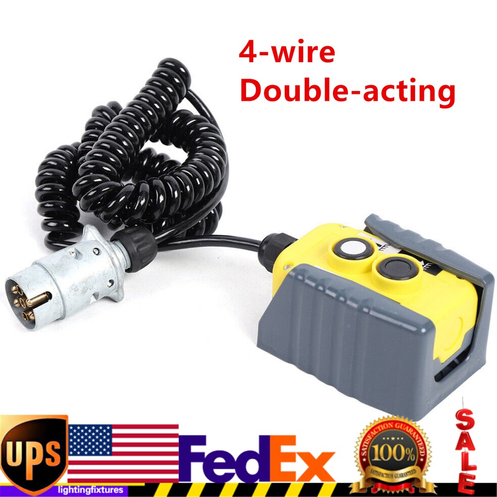 Dump Trailer Remote Control Switch 4 Wire For 12V Double Acting Hydraulic Pump