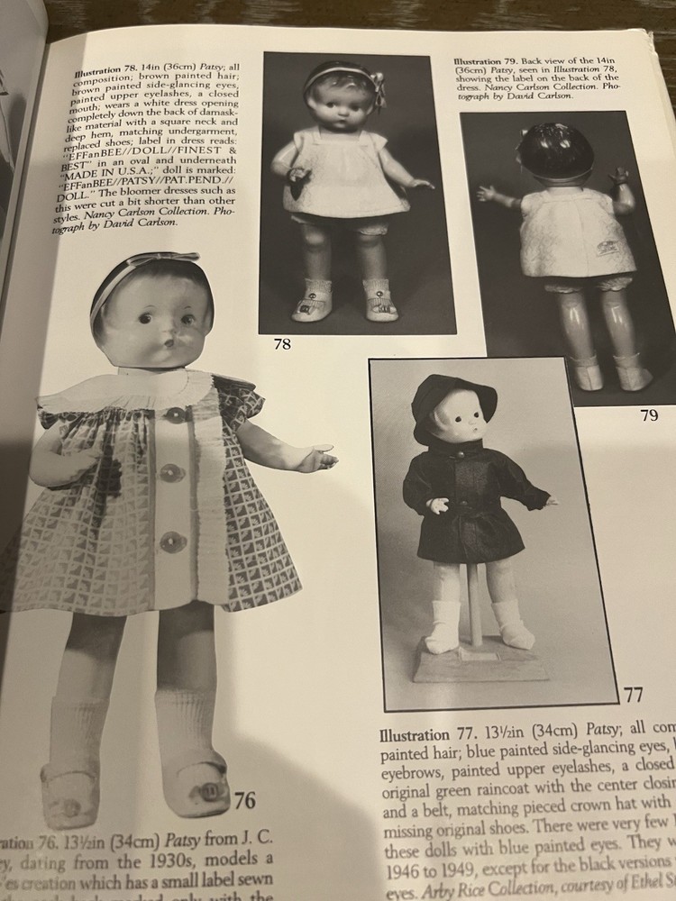 Effanbee Patsy Composition Dolls Reference Book 1992 by Patricia N. Schoonmaker