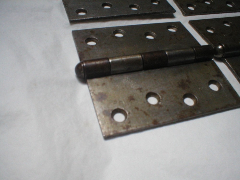 Antique Steel Cone Pin 4" Hinge Pair