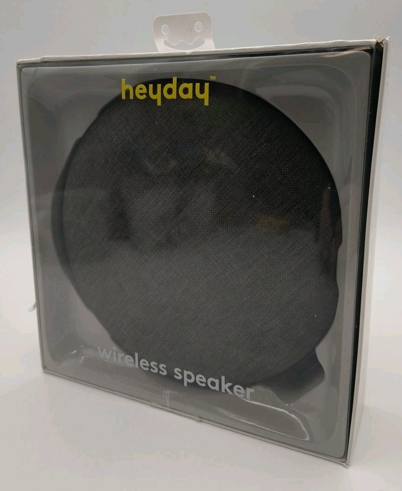 Heyday Round Bluetooth Wireless Speaker - Rechargeable 33 Ft. Range New!