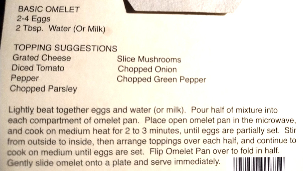 Microwave Omlette Pan Cooker
