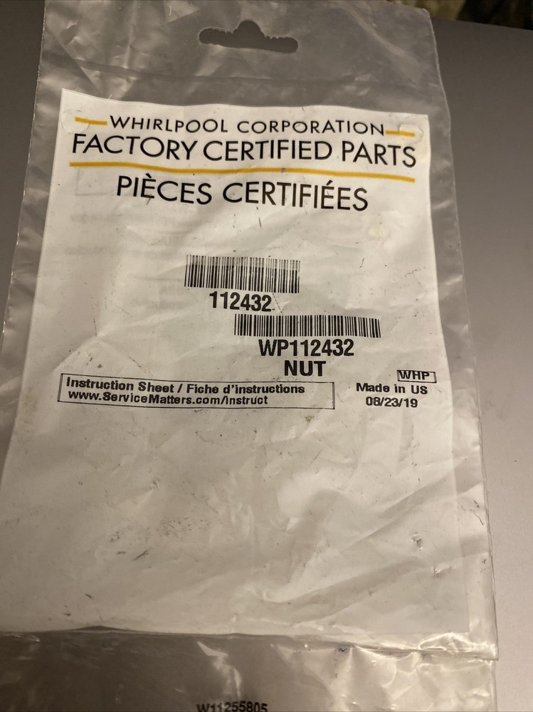 WP112432 Whirlpool Nut OEM WP112432
