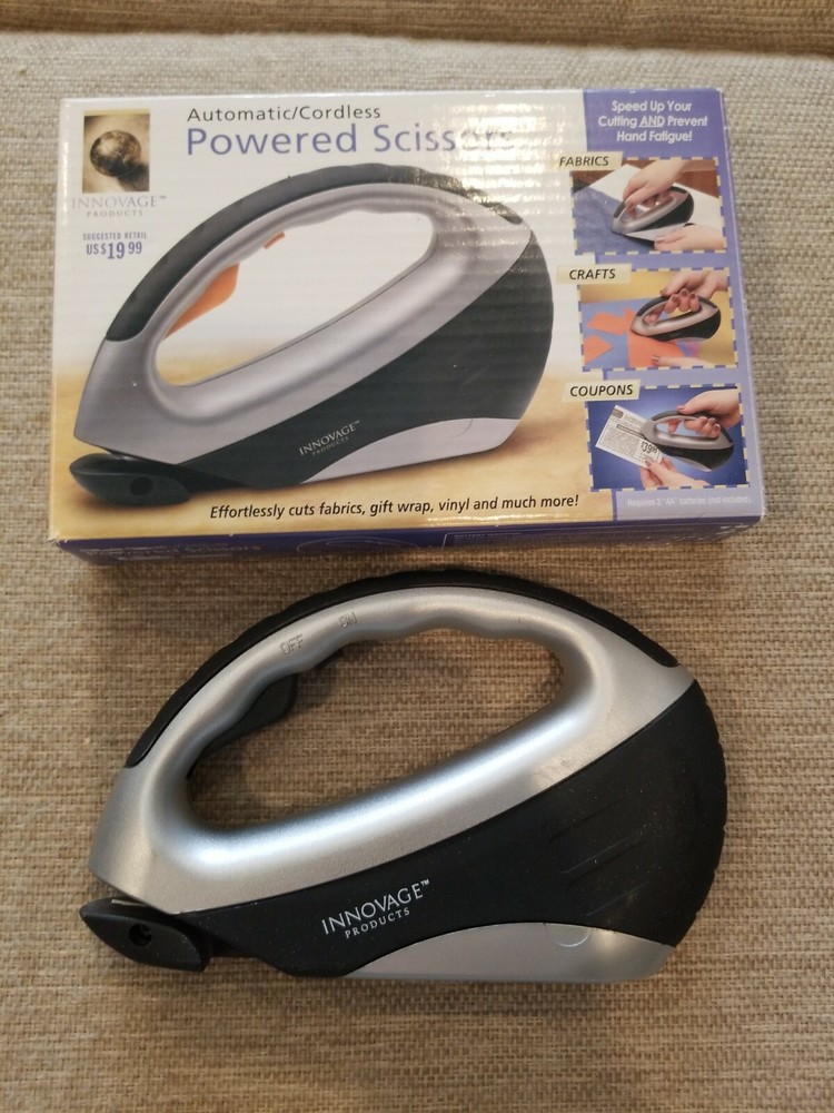 Innovage Automatic Cordless Powered Scissors Black Silver