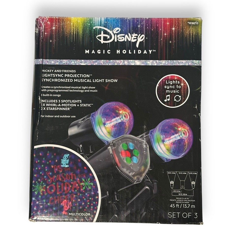 Disney Gemmy Mickey Friends Lightsync Projection Synchronized Musical Light Show
