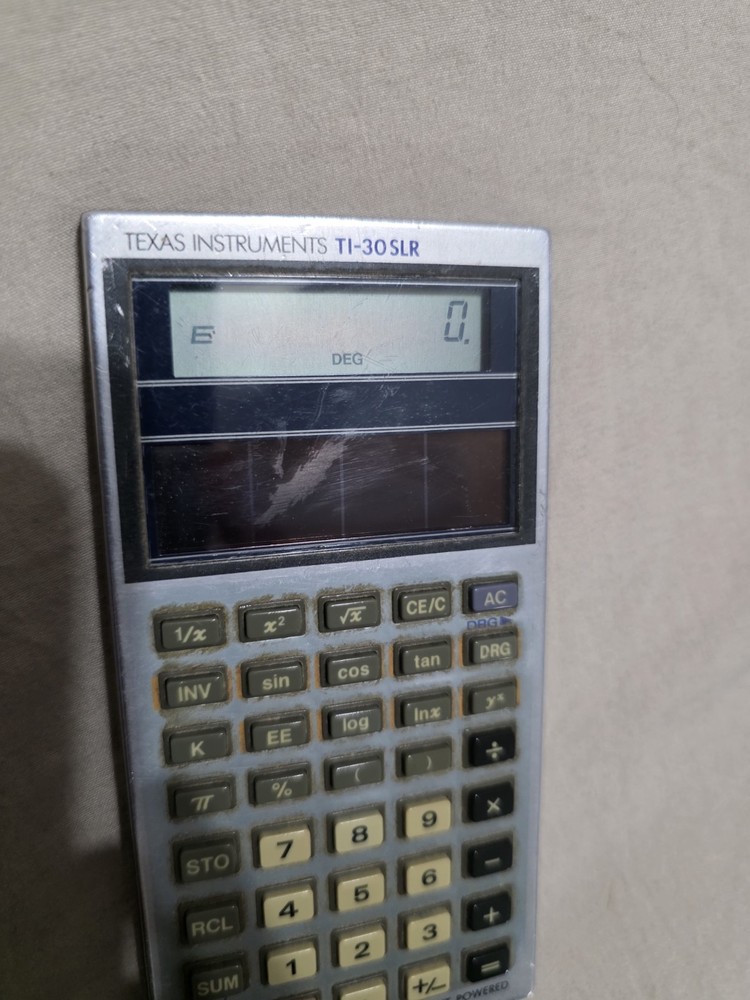 Vintage Texas Instruments TI-30 SLR Calculator