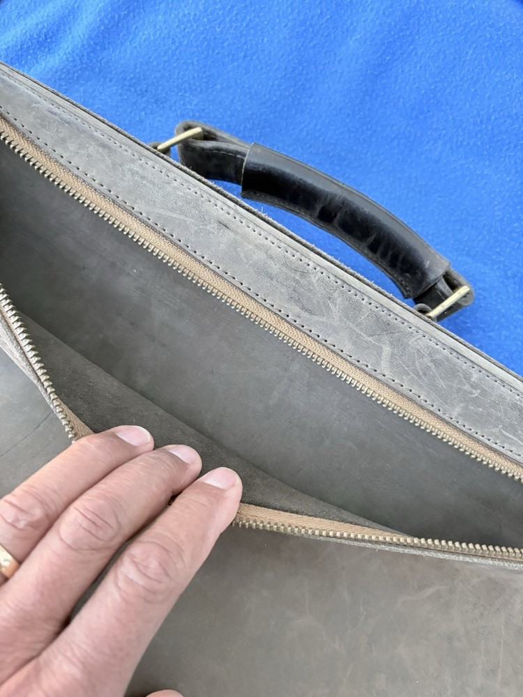 Soft Leather Briefcase From Kenya