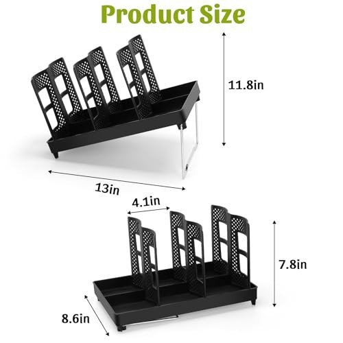 Plastic Coffee Cup Holder Organizer with 6 Compartments for 5-22oz Cups - Ideal