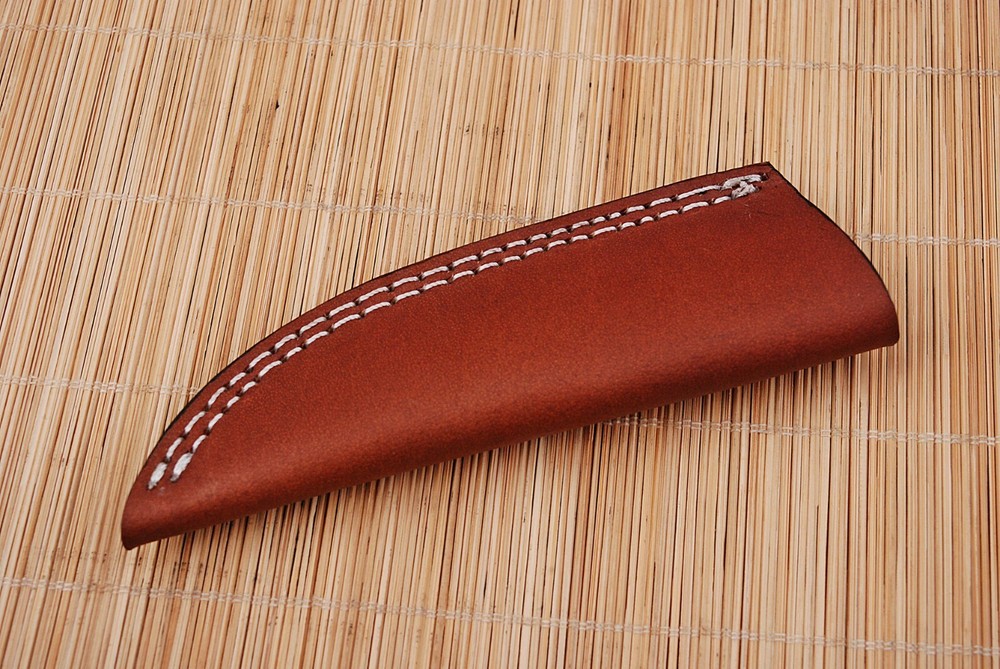 CUSTOM HAND MADE PURE LEATHER SHEATH FOR FIXED BLADE KNIFE AH