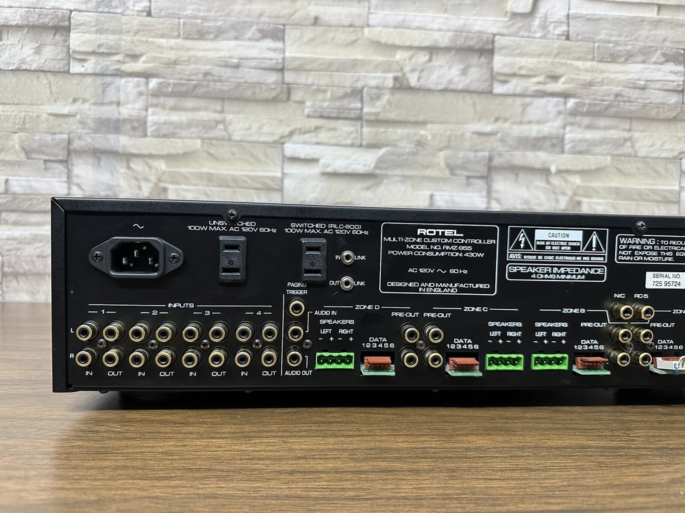 Rotel RMZ-955 Multi-Zone Custom Controller / Multi Room Amplifier Great Cond