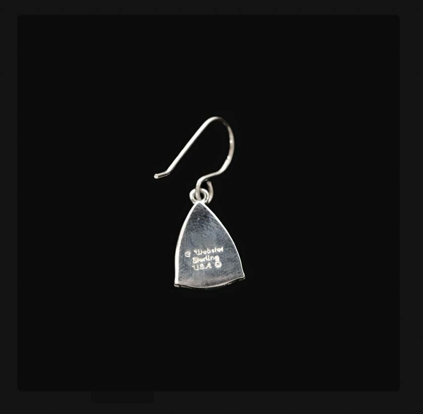 Webster Collection Cold Mountain Turquoise & Sterling Triangle Earrings