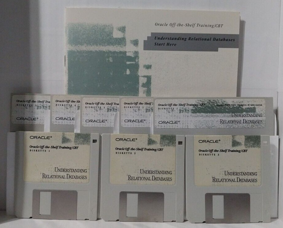 Oracle Understanding Relational Databases w/ 3.5" Disks and 5.25" Disks - See
