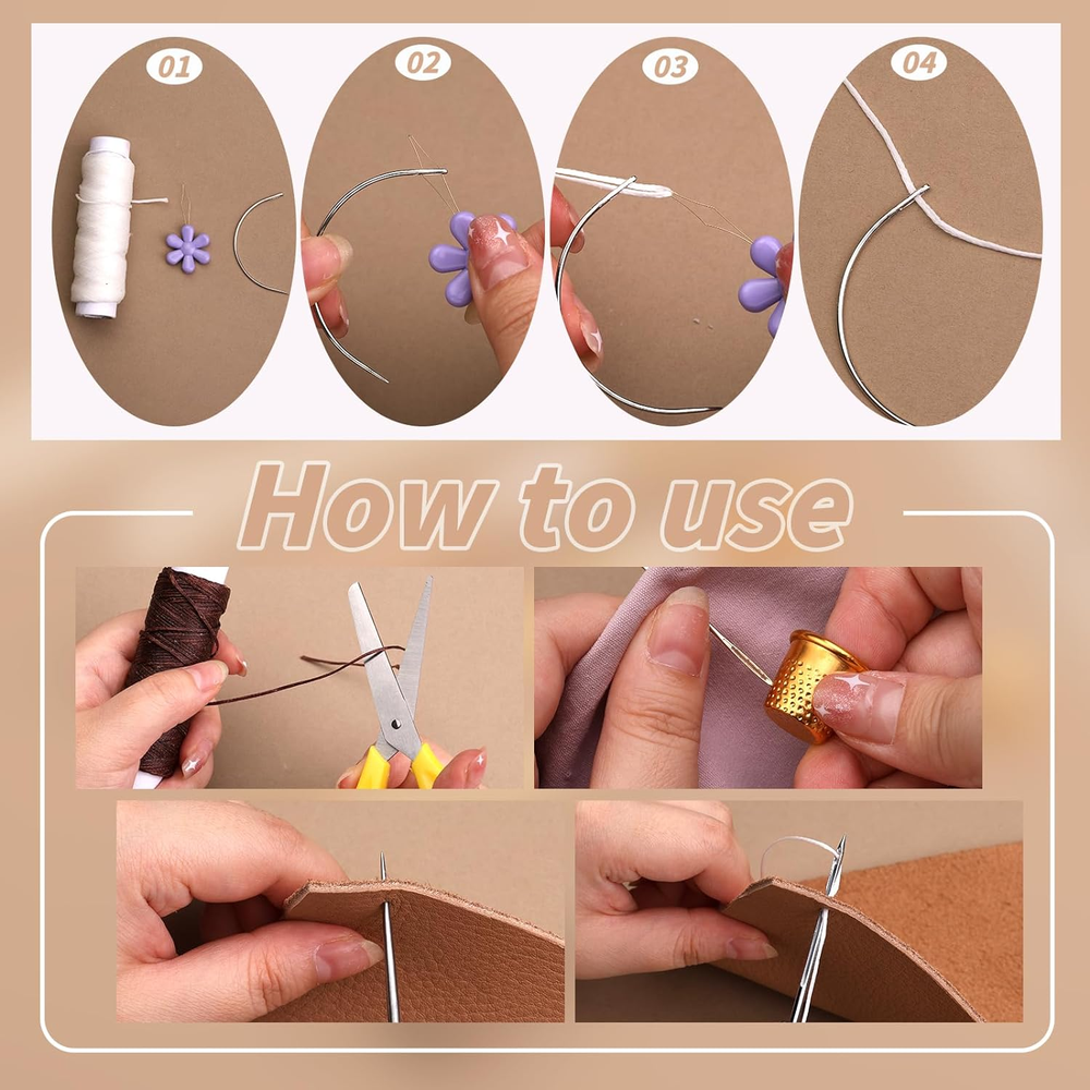 49 Pcs Hand Bookbinding Tools Bookbinding Kits for Beginners Bookbinding Supplie