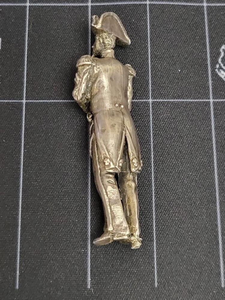 Solid silver miniature soldier general napoleon the 3rd
