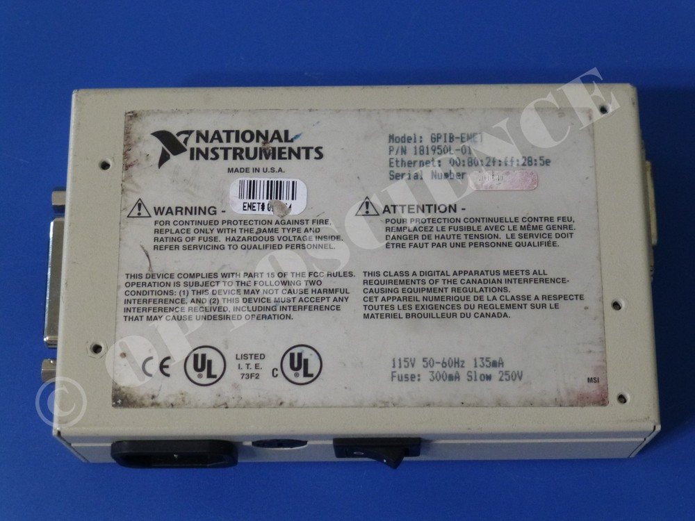 National Instruments NI GPIB-ENET Ethernet GPIB Controller