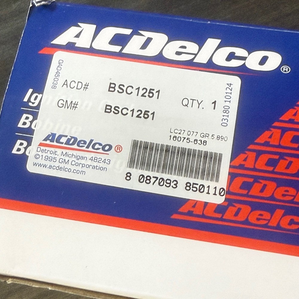 ACDelco BSC1251 Ignition Coil - Automotive Replacement Part