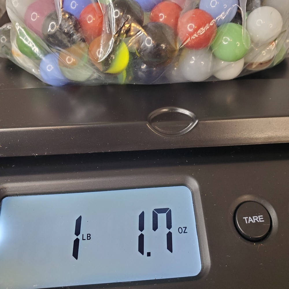 Assorted Glass Marbles 120+ Pieces - Over 1 Pound - Mixed Lot