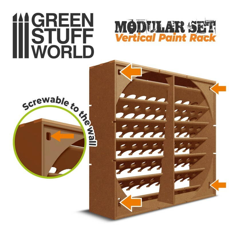 Modular Paint Rack 17ml - VERTICAL - modelling, Hobby organizer