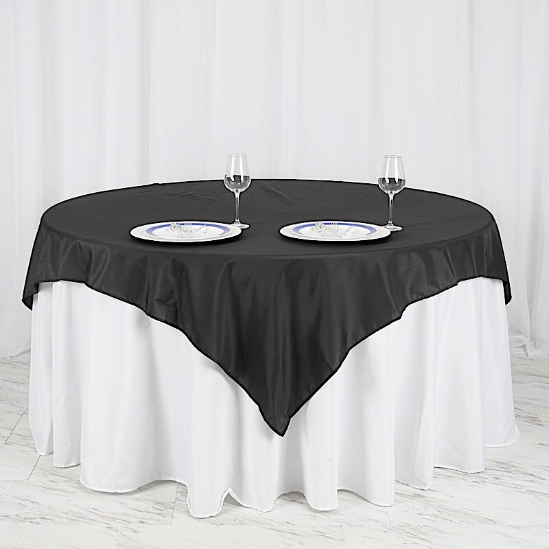 10 pcs 70 x 70" SQUARE POLYESTER Tablecloths Wedding Table Linens for Catering