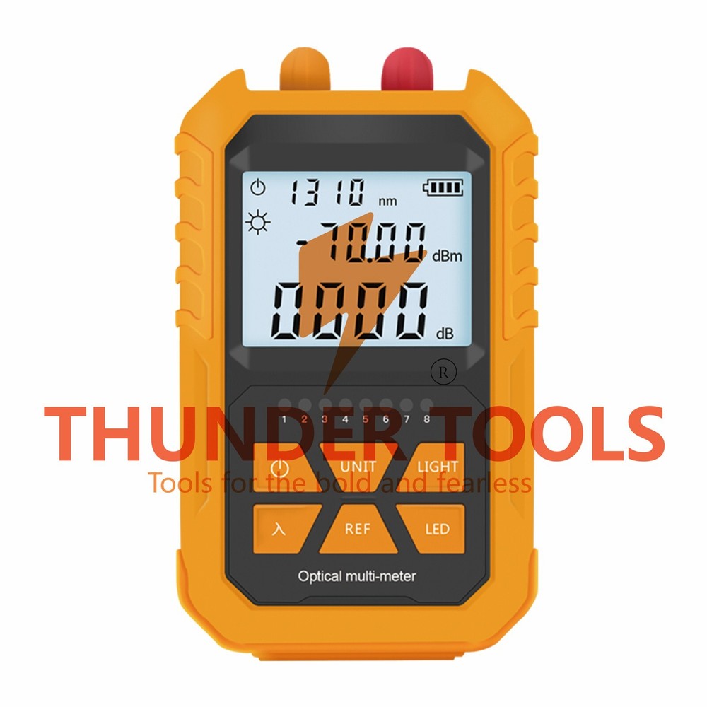 Thunder Tools Handheld Optical Power Meter with 5km Red Light -70~+6dBm