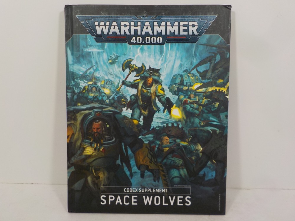 A0223 Warhammer 40K: Space Wolves Codex Supplement HC & Index Cards