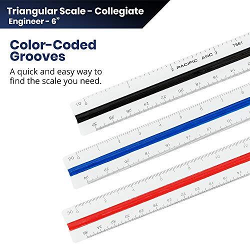 Pacific Arc Engineering Scale Ruler, 6" Scale Ruler