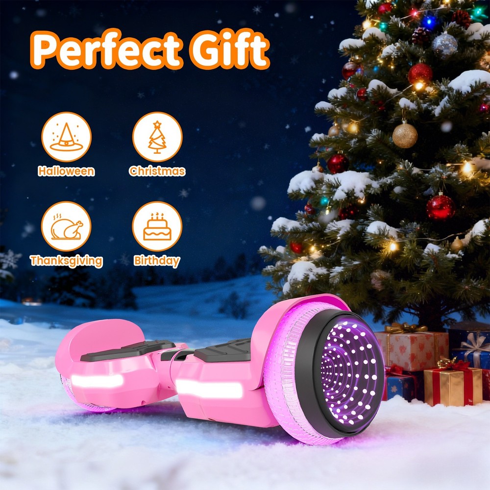 Commugo Electric Hoverboard Bluetooth Speaker Scooter Hoverboard for Kid UL 2272
