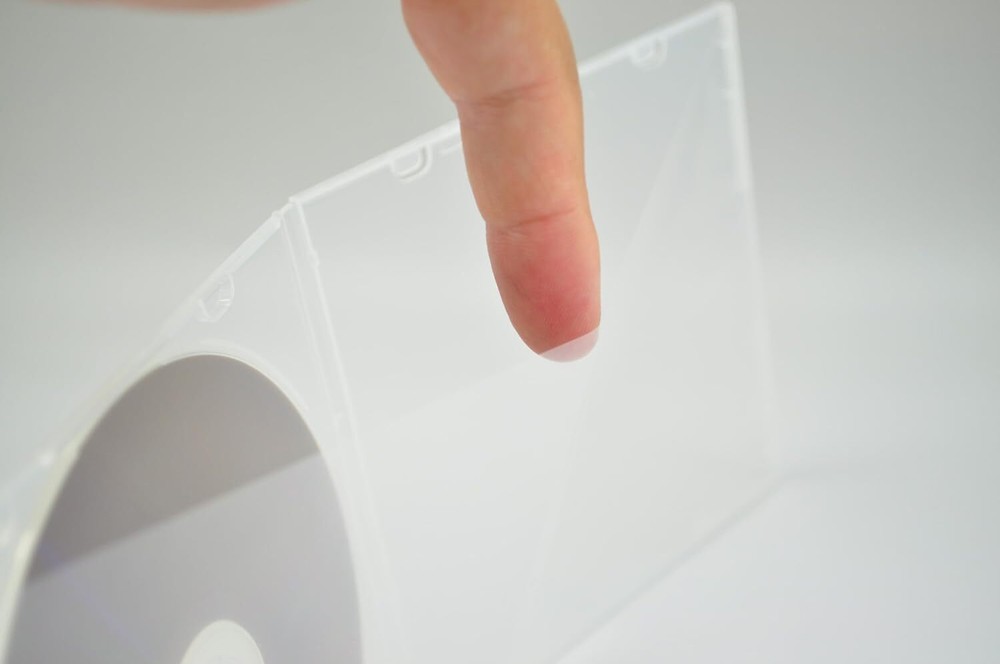 Maxtek 5.2mm CD Case, Slim Single Clear PP Poly Plastic Cases with