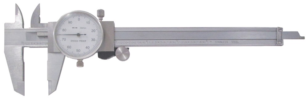 0 - 12" Dial Caliper - White Face