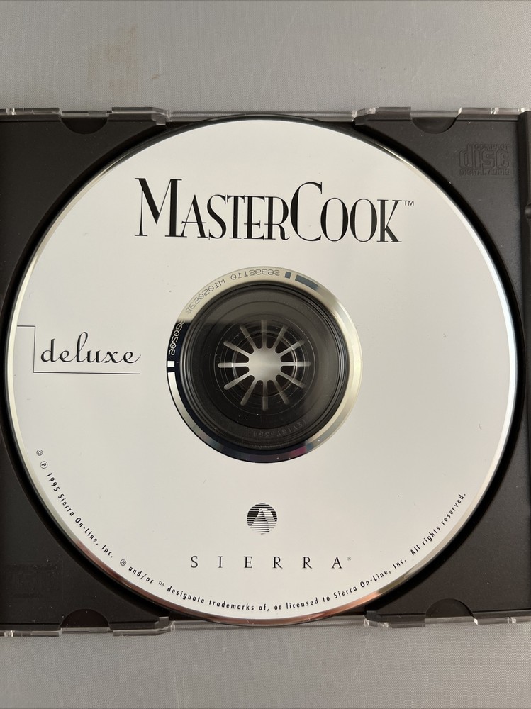 SIERRA MASTER COOK DELUXE CD ROM: The ultimate multimedia cookbook