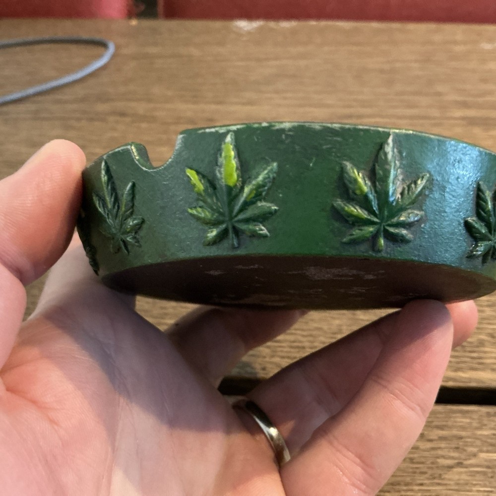 High From Venice Beach Marijuana Leaf Souvenir Ashtray